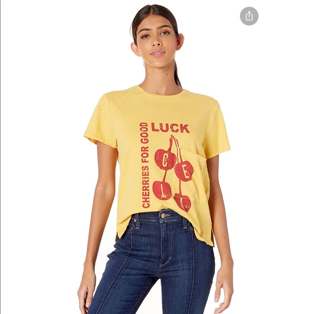 New Current/Elliot Vintage Linen & Cotton Tee